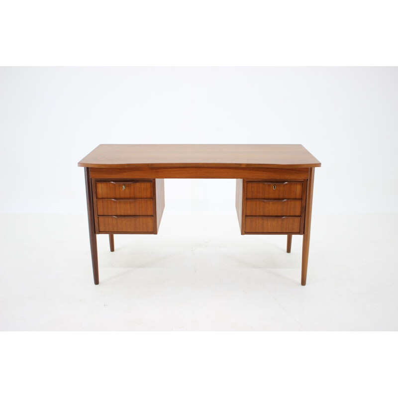 Vintage Teak Writing Desk Danish 1960s 