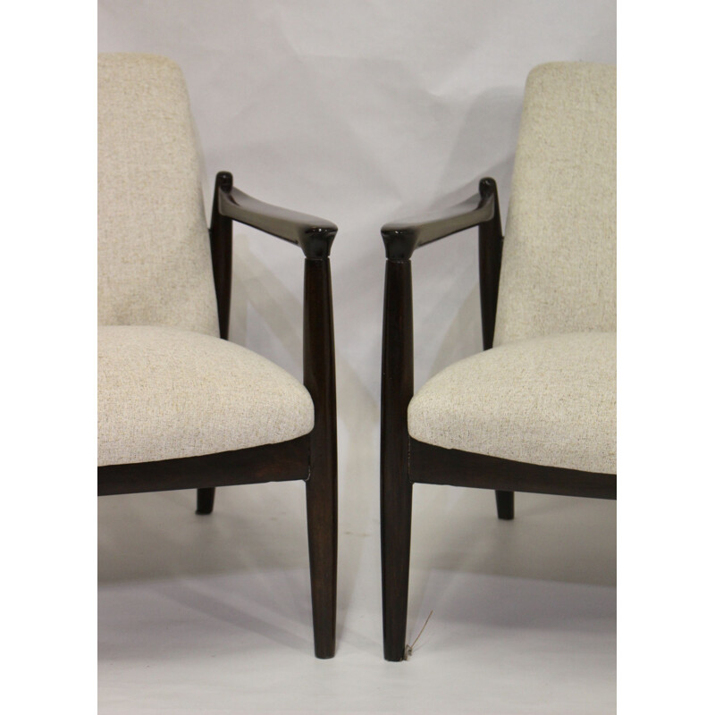 Paire de fauteuils vintage GFM-142 par Edmund Home 1960