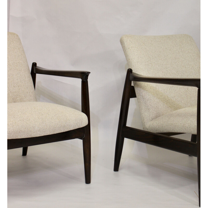 Pair of vintage armchairs GFM-142 by Edmund Home 1960