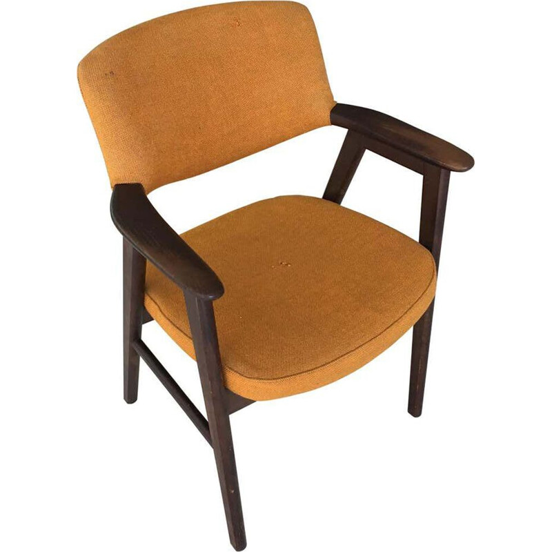 Silla de escritorio vintage de roble Erik Kirkegaard Danés 1960