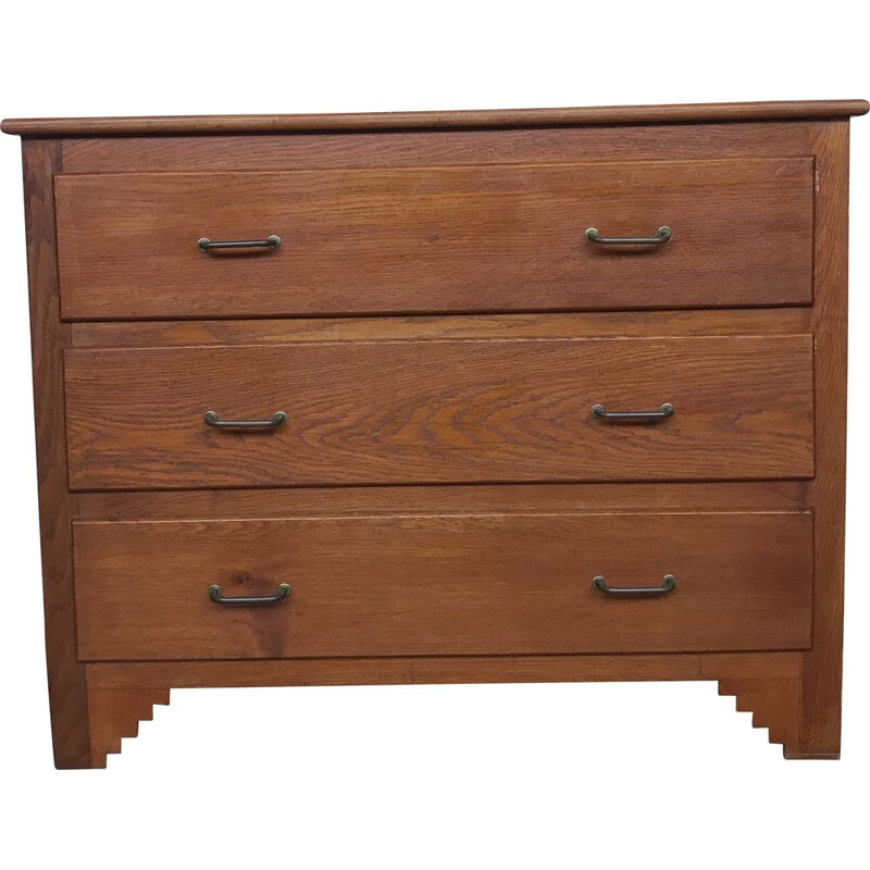 Vintage oak chest of drawers 1950