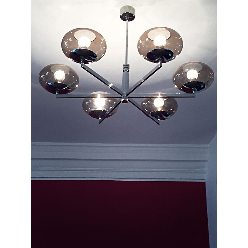 Vintage chandelier Gaetano Sciolari 1970