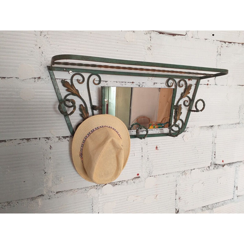 Vintage coat rack wall-mounted wardrobe