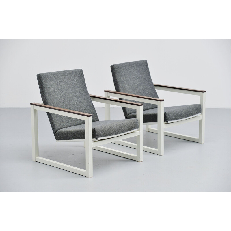 Pair of Vintage lounge chairs Pilastro by Friso Kramer & Tjerk Reijenga 1965