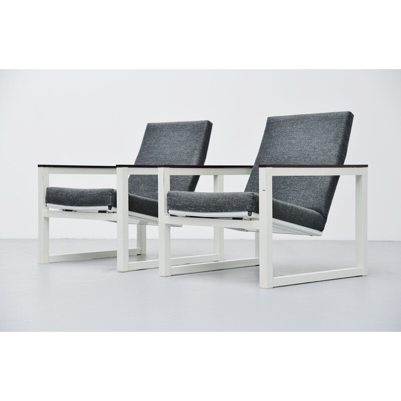 Pair of Vintage lounge chairs Pilastro by Friso Kramer & Tjerk Reijenga 1965