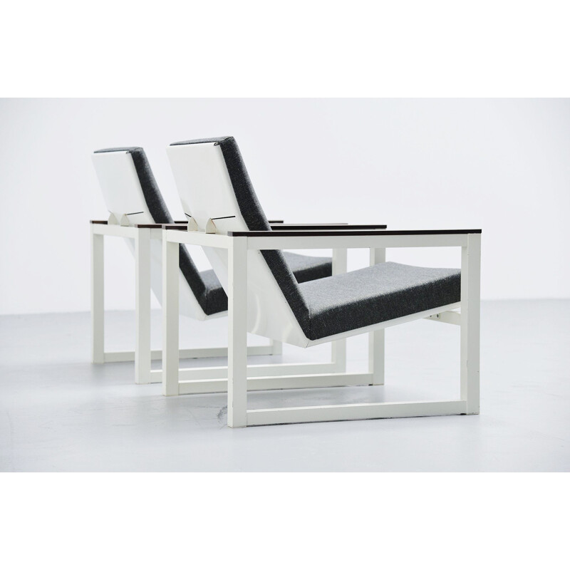 Pair of Vintage lounge chairs Pilastro by Friso Kramer & Tjerk Reijenga 1965