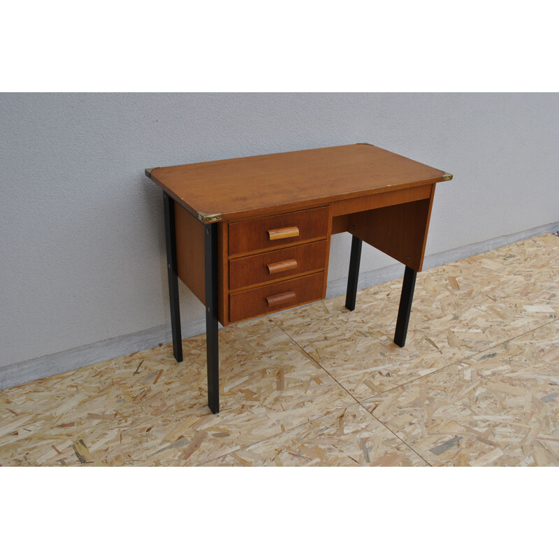 Bureau vintage 3 tiroirs 1960