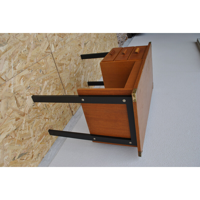 Bureau vintage 3 tiroirs 1960