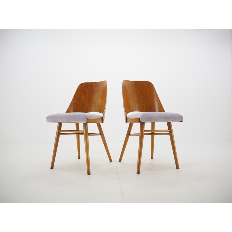 Pair of vintage Dining Chairs, Ton, Designed by Oswald Haerdtl, 1950s