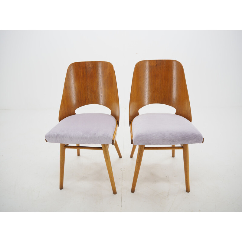Paire de chaises vintage, Ton, conçues par Oswald Haerdtl 1950