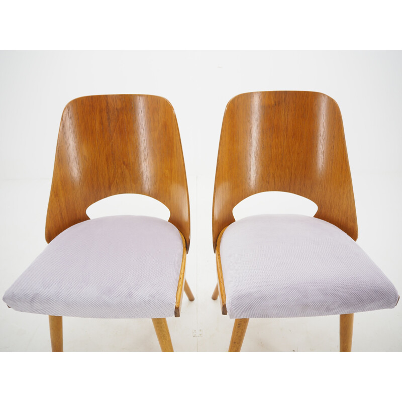 Pair of vintage Dining Chairs, Ton, Designed by Oswald Haerdtl, 1950s