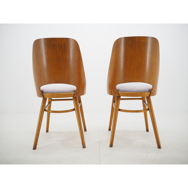 Pair of vintage Dining Chairs, Ton, Designed by Oswald Haerdtl, 1950s