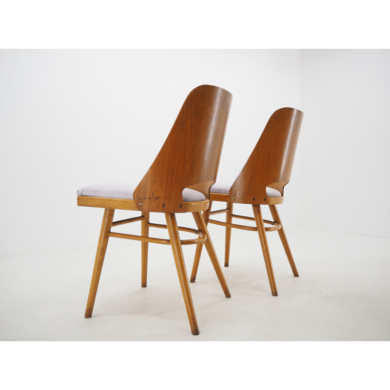 Pair of vintage Dining Chairs, Ton, Designed by Oswald Haerdtl, 1950s