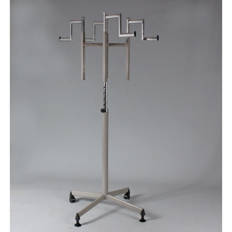 Vintage Adjustable telescopic rotary coat rack stand by Vitra for Vitrashop 1980s