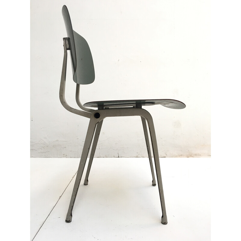 Set of 6 Ahrend De Cirkel "Revolt" green chairs, Friso KRAMER - 1953