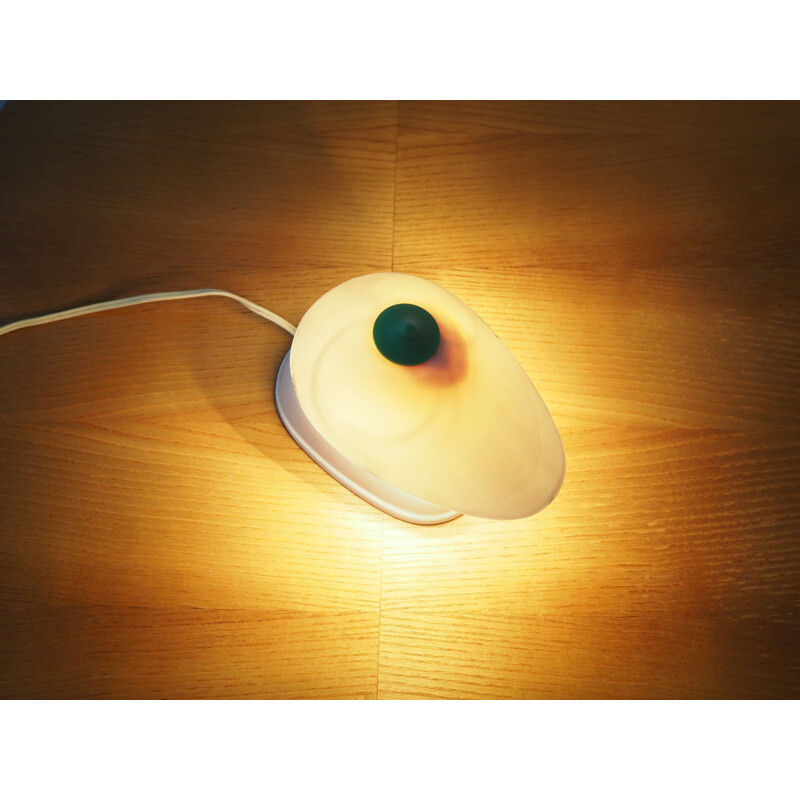 Vintage white bakelite wall lamp, 1960