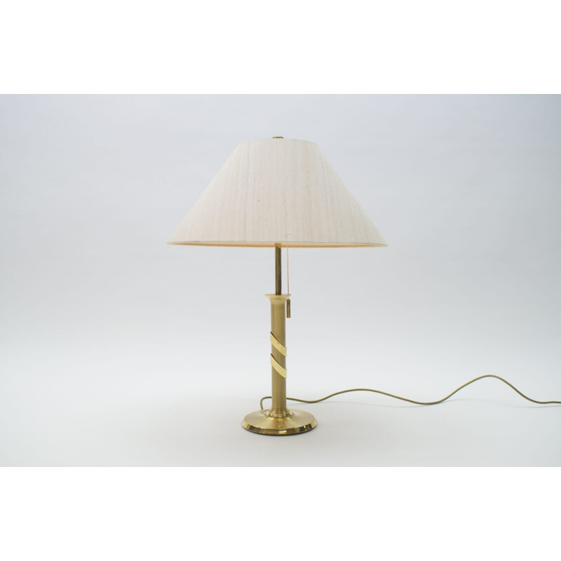 Lámpara de mesa Vintage Hollywood Regency Golden 1970