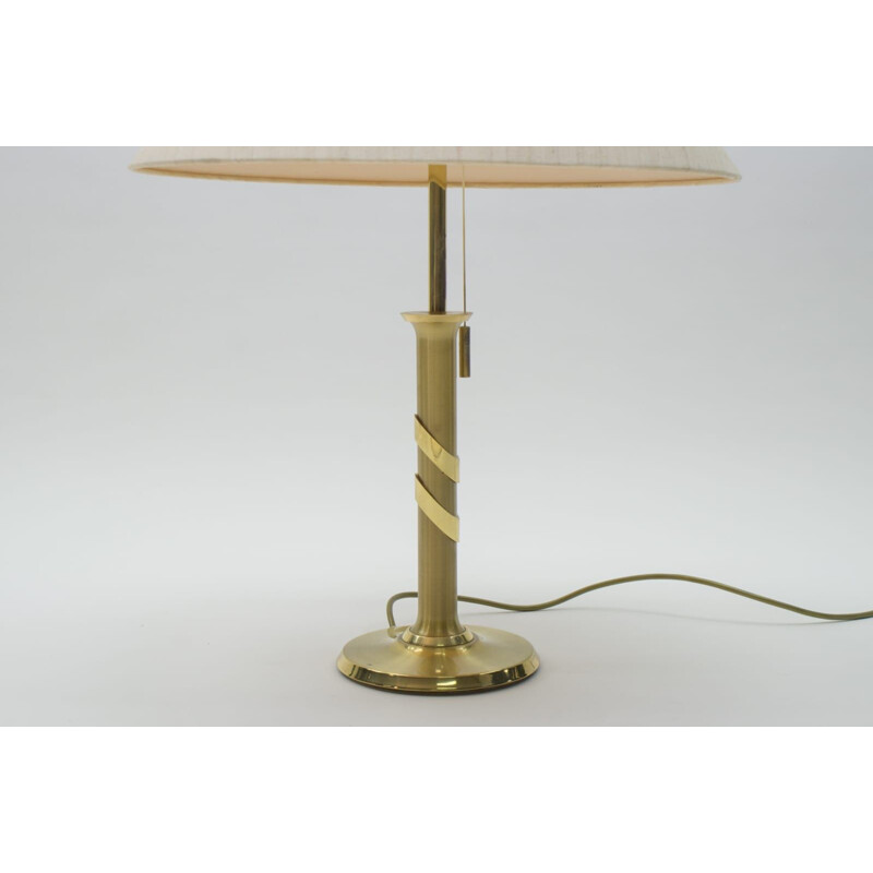 Vintage Hollywood Regency Golden Table Lamp, 1970s