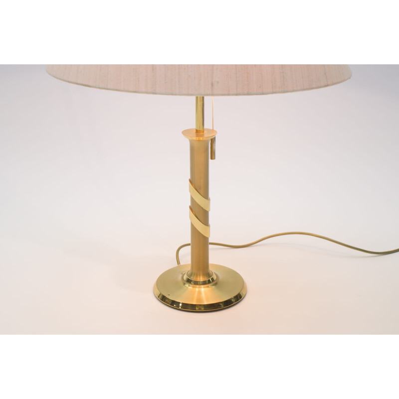 Lampe de Table Vintage Hollywood Regency Golden 1970