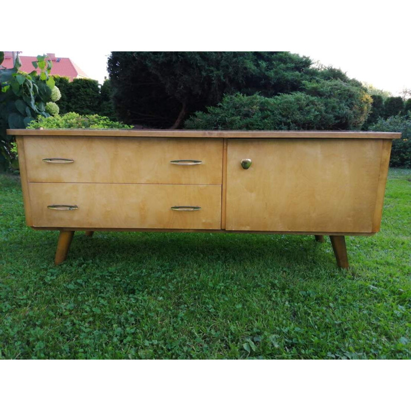 Set of vintage sideboard and 2 bedside tables 1960s