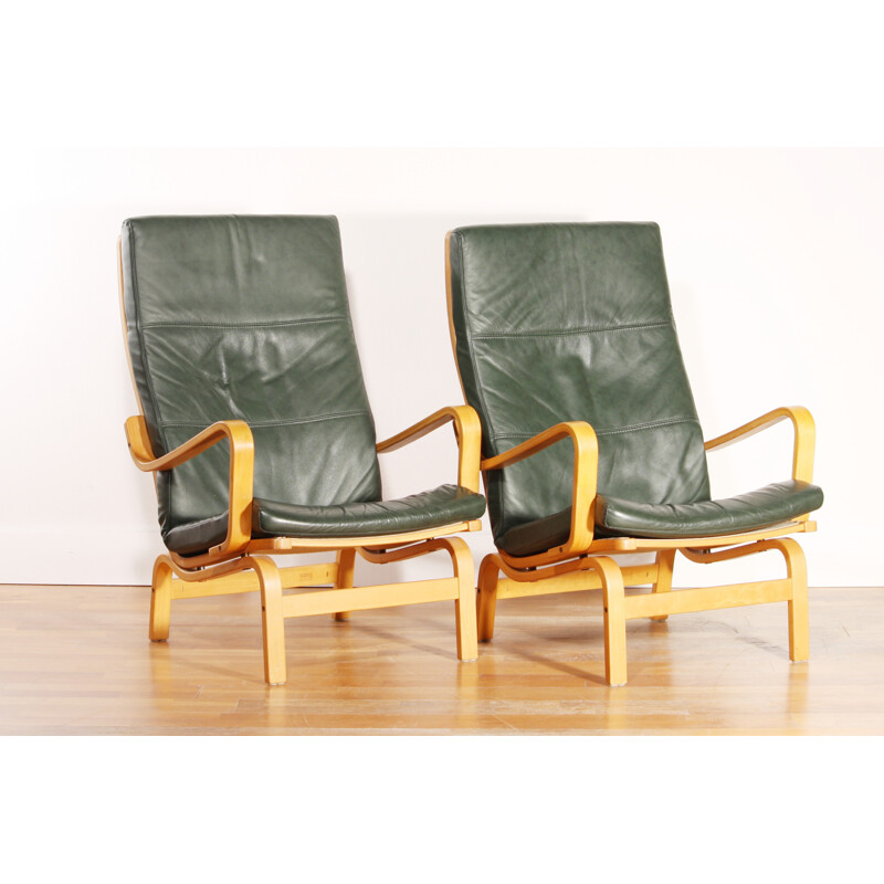 Pair of "Contino" lounge chairs, Yngve EKSTROM - 1980s