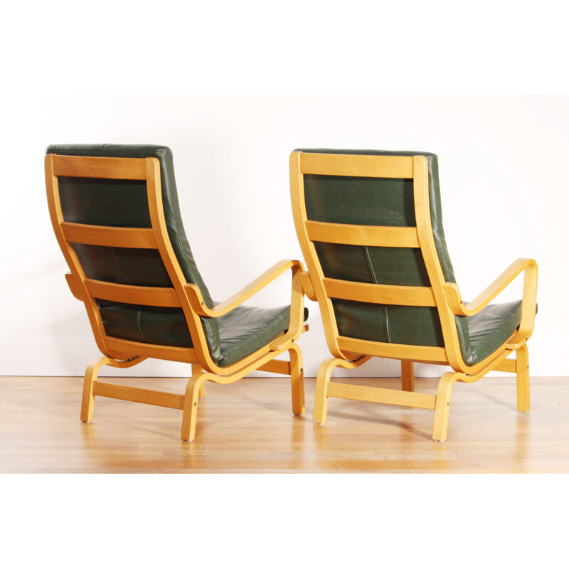 Pair of "Contino" lounge chairs, Yngve EKSTROM - 1980s