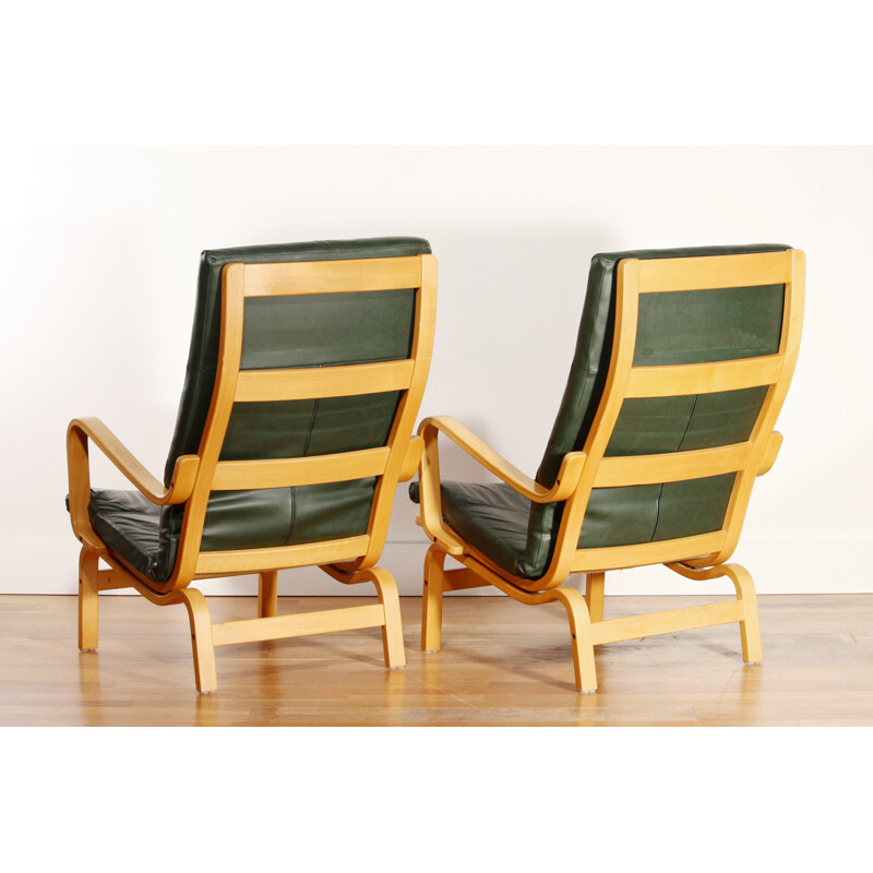 Pair of "Contino" lounge chairs, Yngve EKSTROM - 1980s