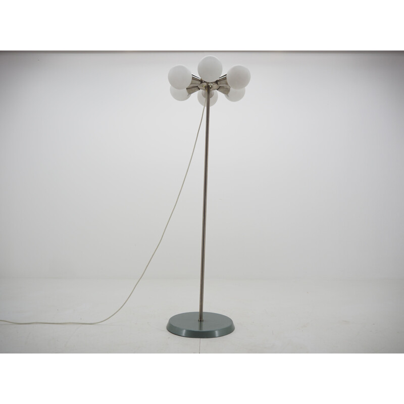 Midcentury Floor Lamp from Kamenicky Senov, Sputnik,  Czechoslovakia, 1970s