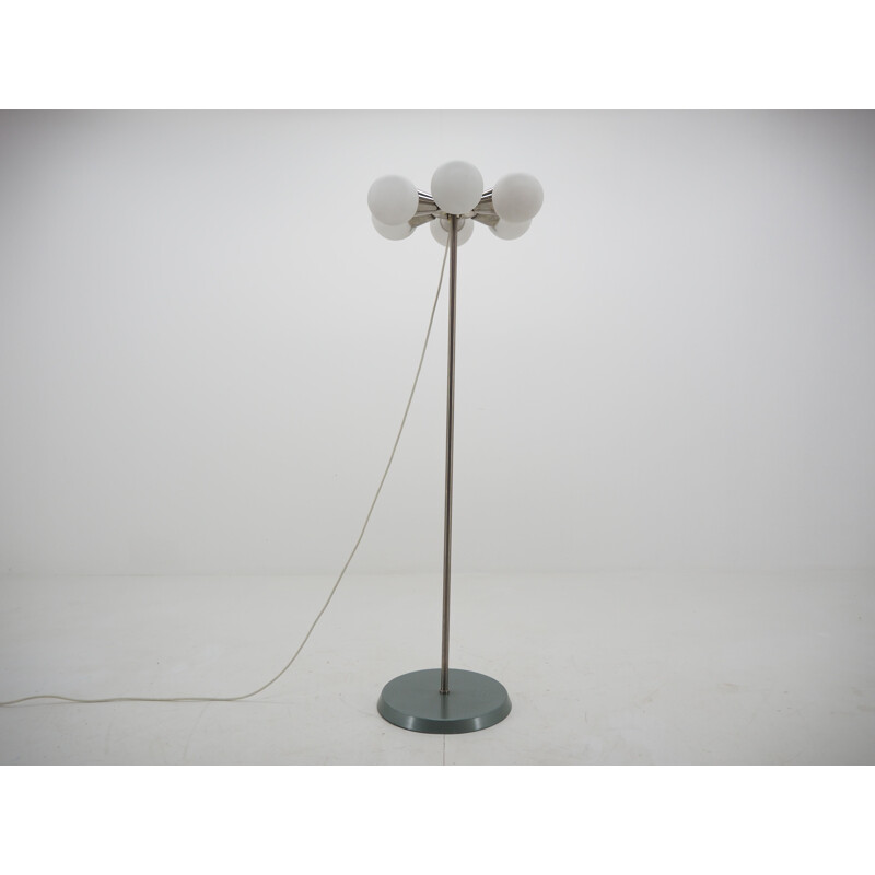 Midcentury Floor Lamp from Kamenicky Senov, Sputnik,  Czechoslovakia, 1970s