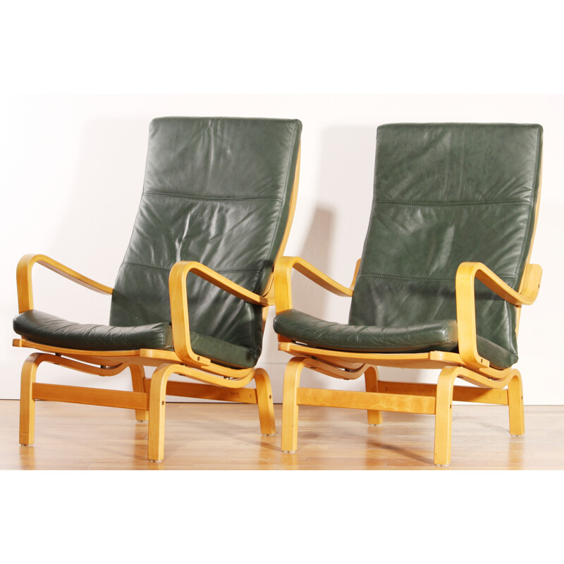 Pair of "Contino" lounge chairs, Yngve EKSTROM - 1980s