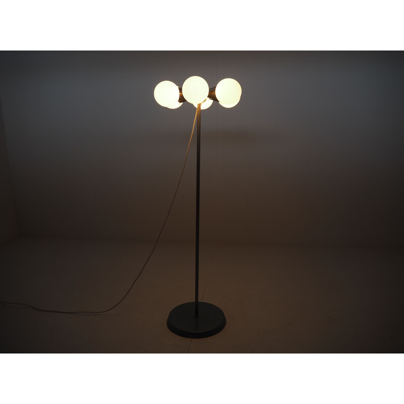 Midcentury Floor Lamp from Kamenicky Senov, Sputnik,  Czechoslovakia, 1970s