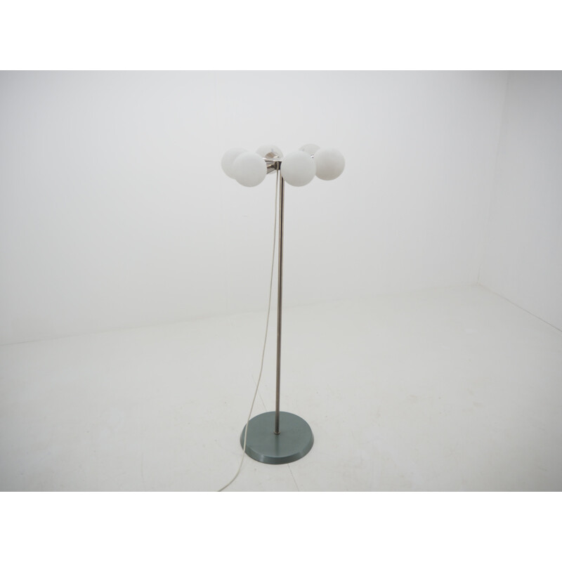 Midcentury Floor Lamp from Kamenicky Senov, Sputnik,  Czechoslovakia, 1970s