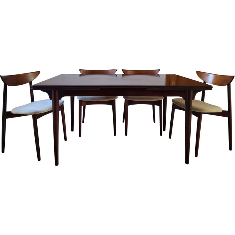 Vintage set of table and 4 chairs Rosewood Harry Ostergaard
