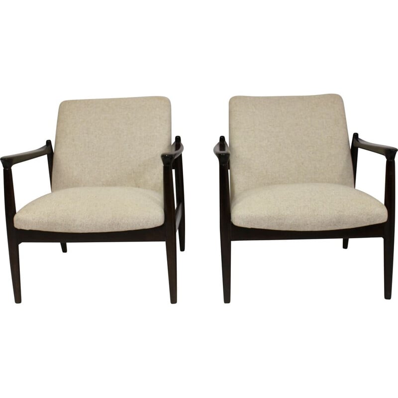 Pair of vintage armchairs GFM-142 by Edmund Home 1960