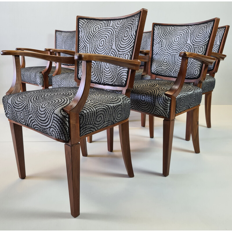 Set of 6 Mid-Century armchairs by W. Kuyper drawing Dutch 1953