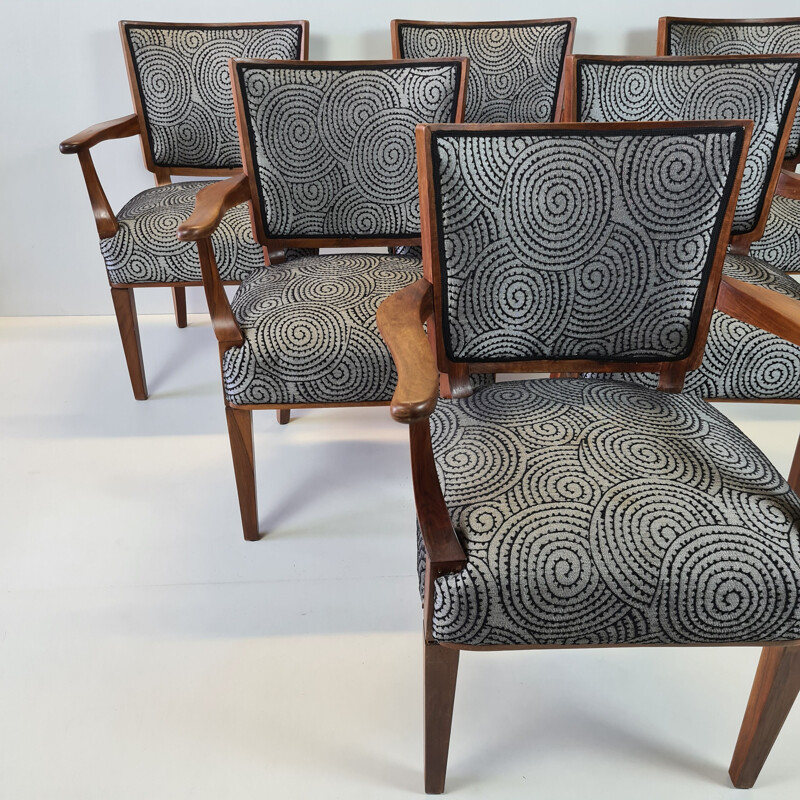 Set of 6 Mid-Century armchairs by W. Kuyper drawing Dutch 1953