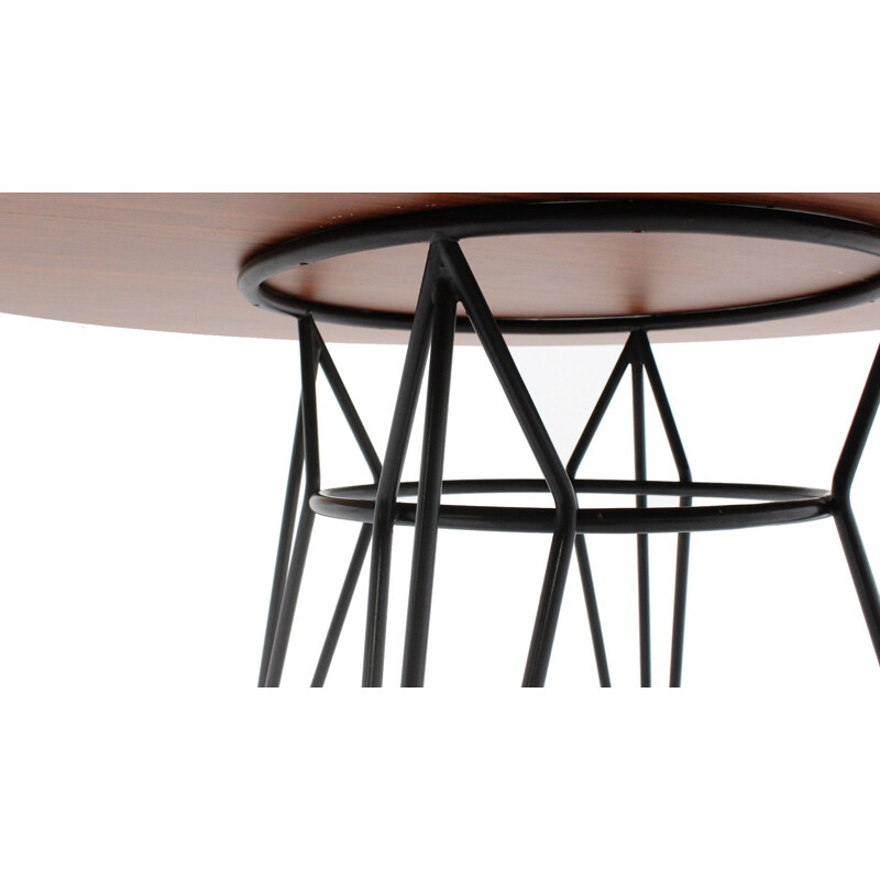 Vintage Round dining table Carlo Ratti 1950s