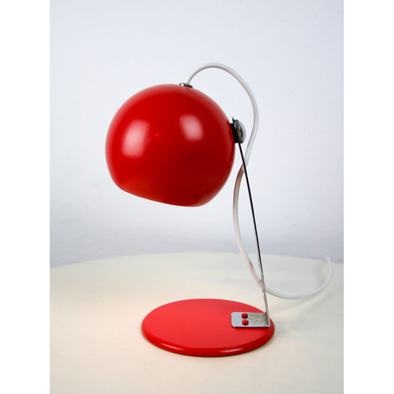 Lampe de table vintage rouge