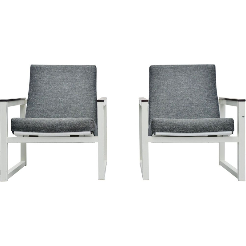 Pair of Vintage lounge chairs Pilastro by Friso Kramer & Tjerk Reijenga 1965