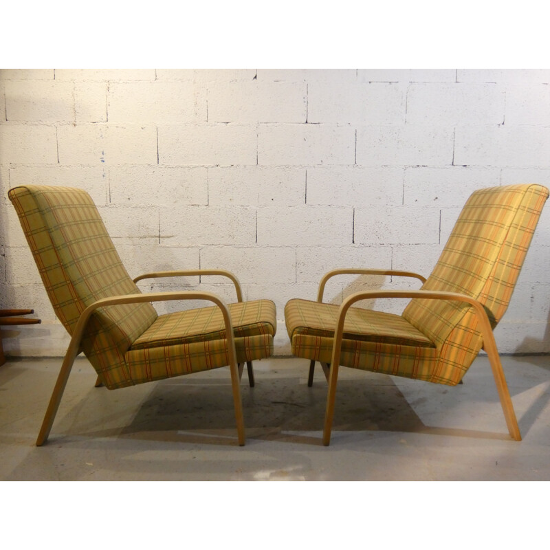 Pair of Vintage Armchairs ARP 642 by Steiner 1960