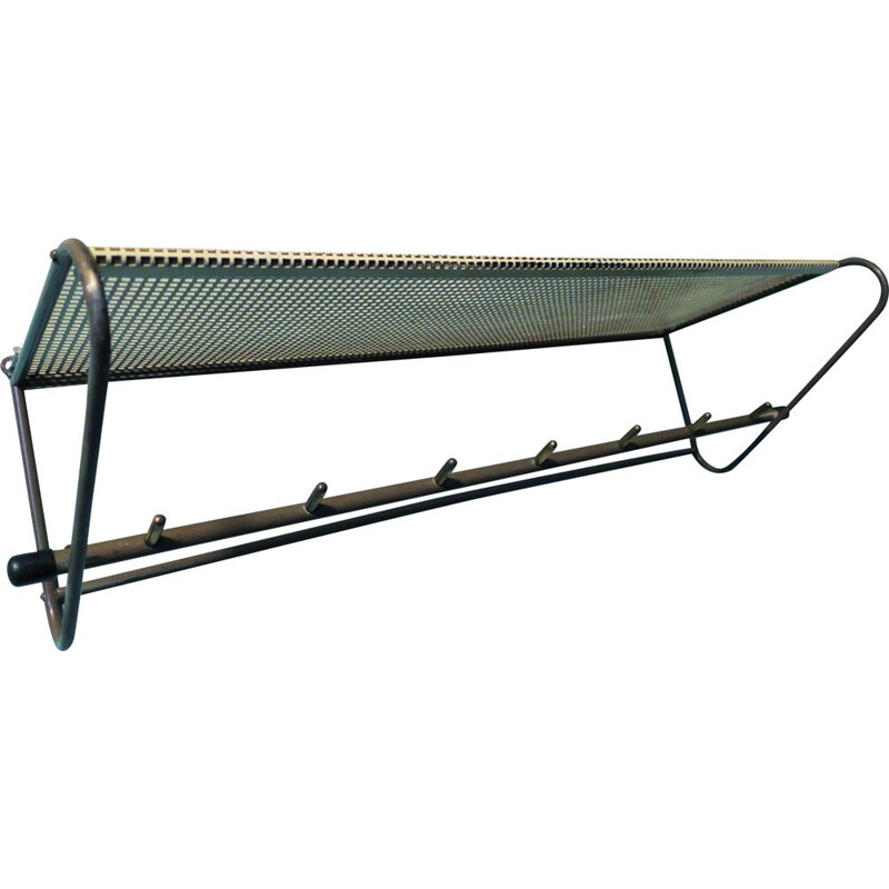 Vintage Perforated Metal Coat Rack Mathieu Matégot 1950s