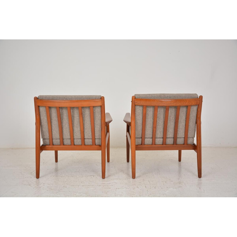 Pair of Danish Svend Age Eriksen 1960 Vintage armchairs