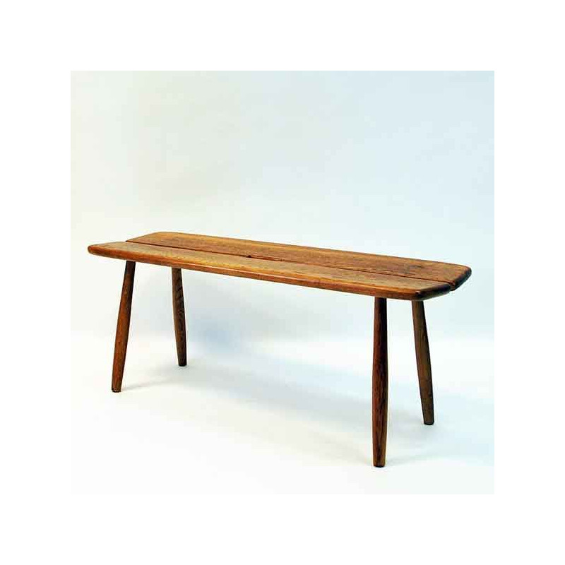 Vintage Oak bench by Carl Gustaf Boulogner Sweden 1950s