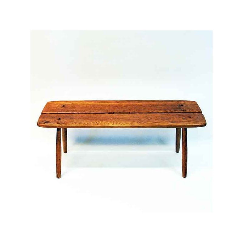 Vintage Oak bench by Carl Gustaf Boulogner Sweden 1950s
