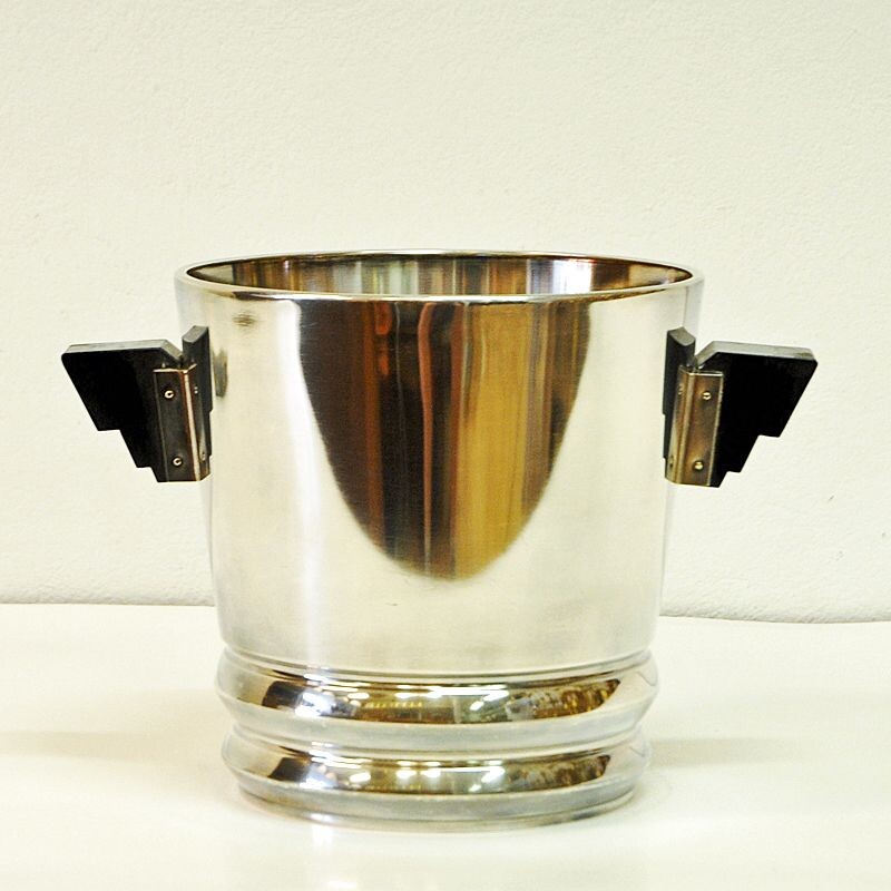 Vintage Champagne or Wine cooler by Quist Württemberg Art Deco, Germany  1940s