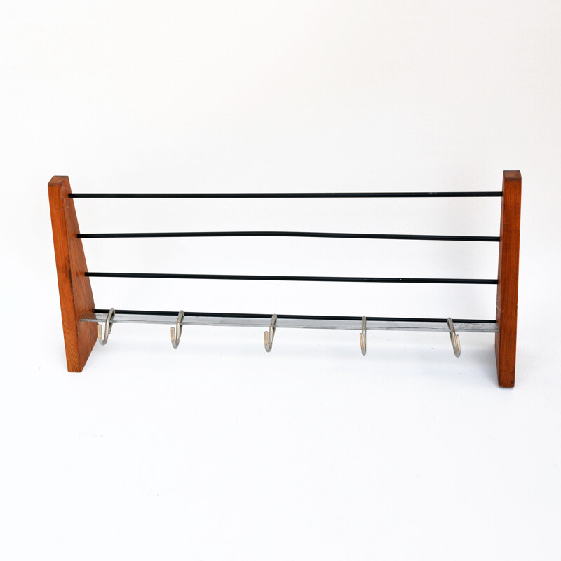 Vintage coat rack, Brasel Czechoslovakia, 1950s