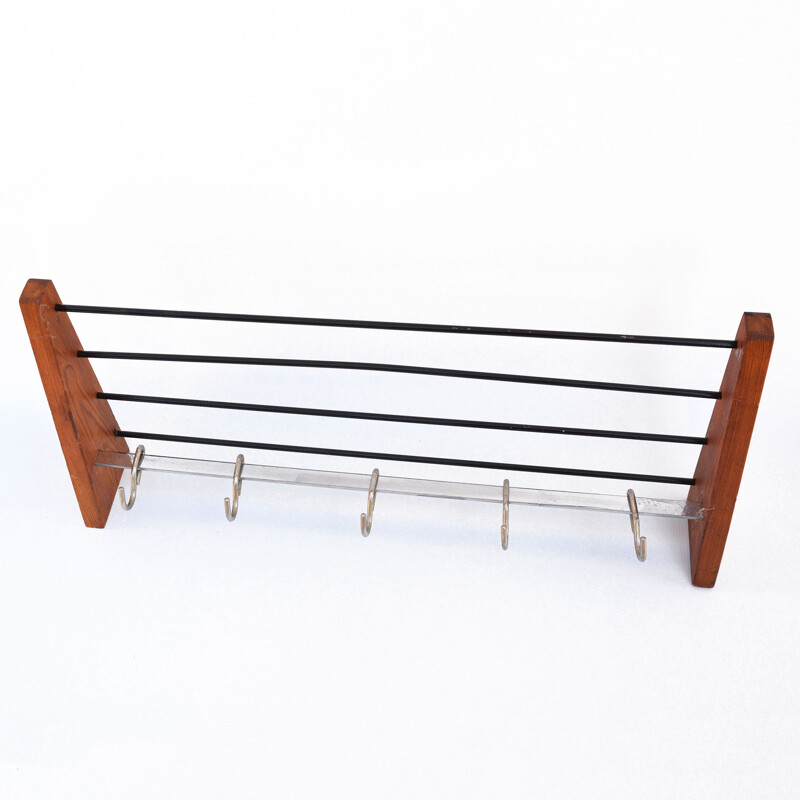 Vintage coat rack, Brasel Czechoslovakia, 1950s