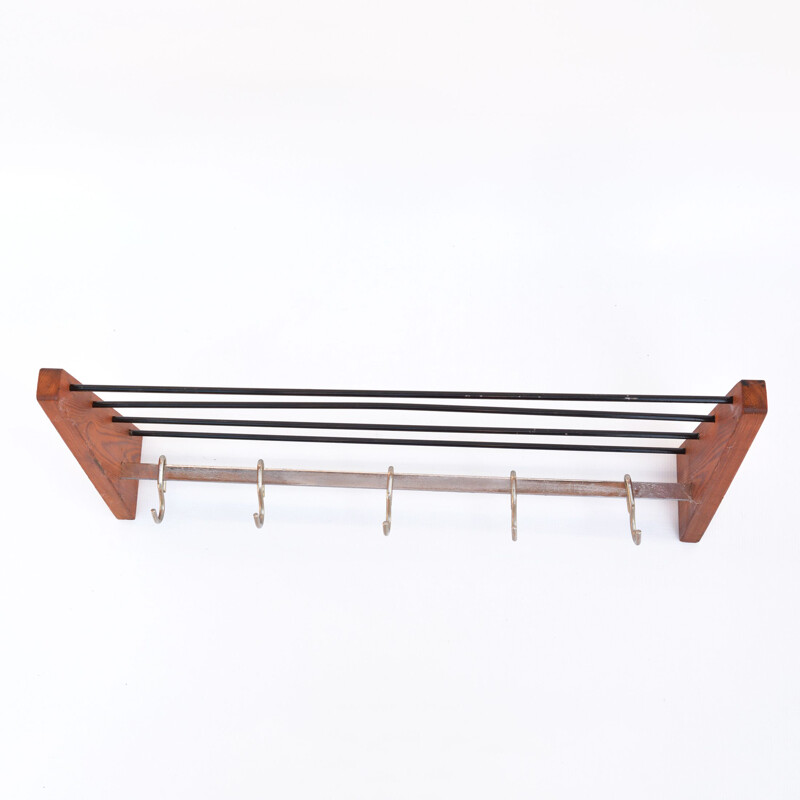 Vintage coat rack, Brasel Czechoslovakia, 1950s