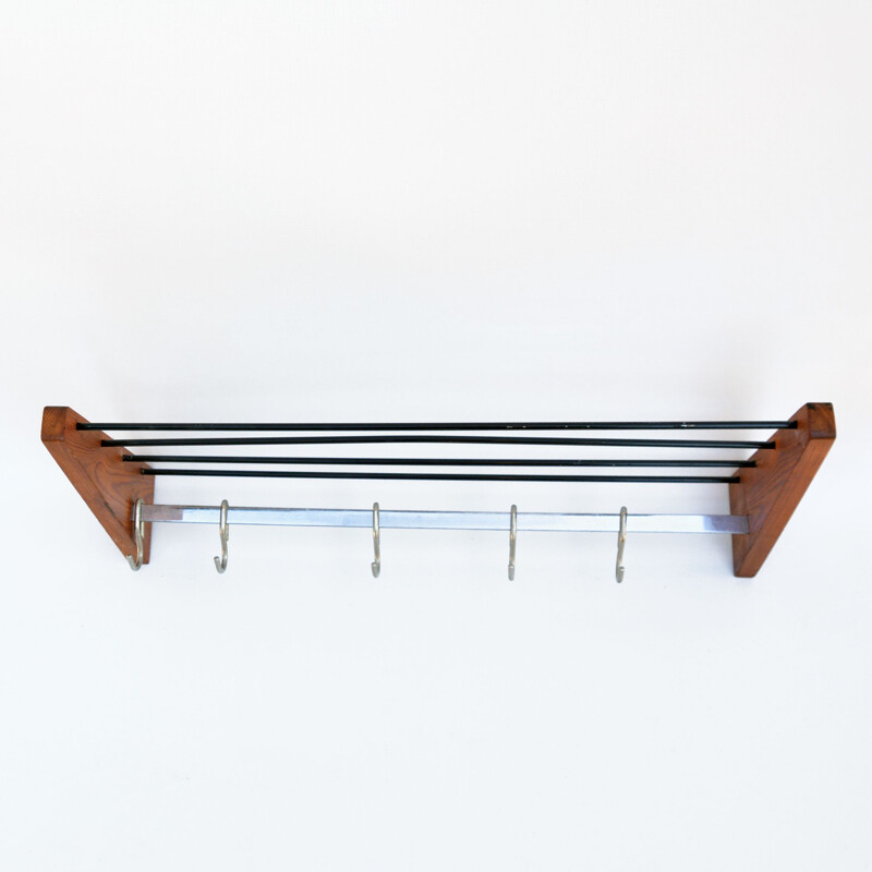 Vintage coat rack, Brasel Czechoslovakia, 1950s