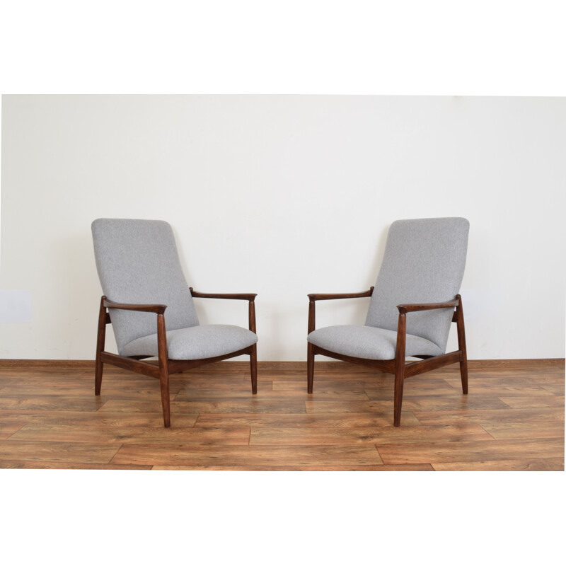 Pair of Mid-Century Lounge Chair by E. Homa Polish 1960s